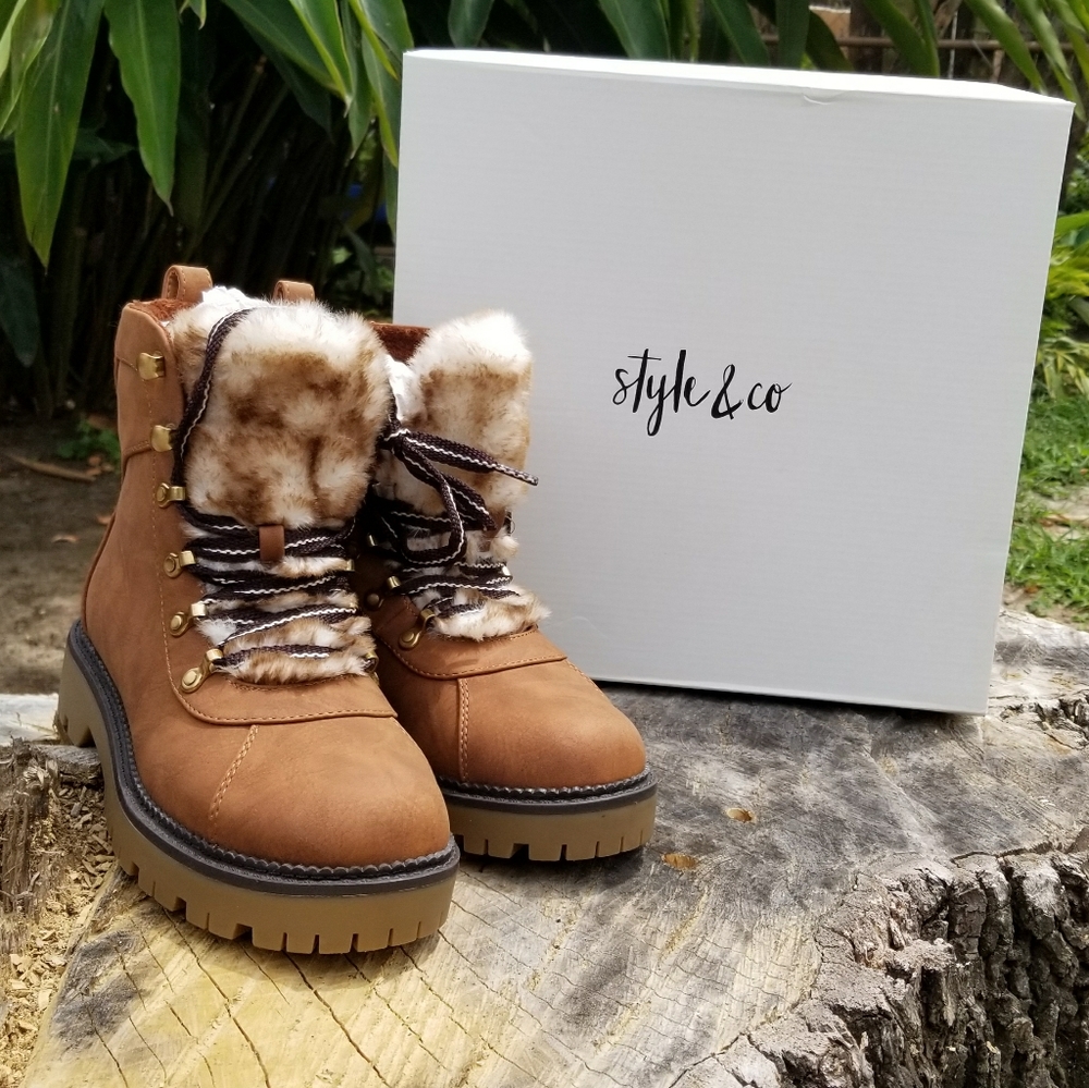 Style & Co. Combat Booties